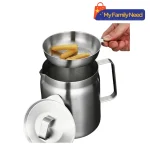 Premium Stainless Steel Oil Strainer Pot (প্রিমিয়াম স্টেইনলেস স্টিল অয়েল স্ট্রেইনার পট)
