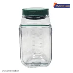 Leak-Proof Flip Pickle Jar with Strainer Separator (Hourglass Design)