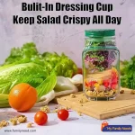 Leak-Proof Flip Pickle Jar with Strainer Separator (Hourglass Design) - Image 6
