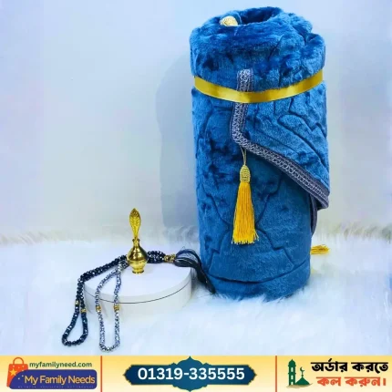 প্রিমিয়াম ইসলামিক গিফট কম্বো - এক্সক্লুসিভ ভেলভেট জায়নামাজ, ক্রিস্টাল তসবিহ এবং সুরমাদানি ও সুরমা